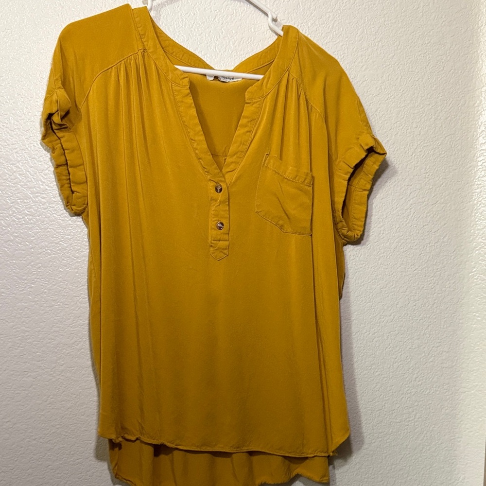 Rose & Olive Mustard Blouse